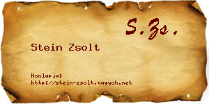 Stein Zsolt névjegykártya